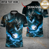 Maxcorners Golf Lava Dragon Power Design Personalized Name, Team Name 3D Shirt (4 Colors)