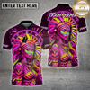 Maxcorners Darts Shirts Dartboard Neon Native American Woman Colorful Tribal Design Multi Options Personalized Name, Team Name 3D Shirt