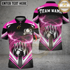 Maxcorners Bowling And Pins With Thunder Multicolor Customized Name, Team Name 3D Shirt