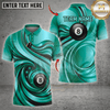 Maxcorners Eight Ball Marble Swirl Liquid Billiards Shirt Multicolor Customized Name, Team Name 3D Shirts
