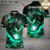 Maxcorners Golf Lava Dragon Power Design Personalized Name, Team Name 3D Shirt (4 Colors)