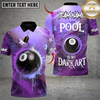 Maxcorners 8 Ball Wizard Billiards Multicolor Customized Name, Team Name 3D Shirt