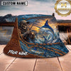 Maxcorners Fishing Lightning Storm Fishing Scene with Dramatic Effect Personalized Name 3D Bucket Hat (13 Fish Species)