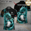 Maxcorners Golf Golden Dragon Aura Personalized Name, Team Name 3D Shirt (6 Colors)