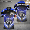 Maxcorners Bowling And Pins With Thunder Multicolor Customized Name, Team Name 3D Shirt