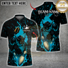 Maxcorners Viking Flame Bowling Multicolor Customized Name, Team Name 3D Shirts