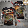Maxcorners Fishing Bait Hook Drag Repeat Custom Name & Team Name 3D Shirts