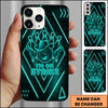 Maxcorners Bowling Neon Cowboy Strike Ball Multicolor Personalized Name 3D Phone Case