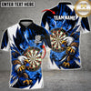 Maxcorners Darts Majestic Eagle Mascot Talons Ready Dartboard Energy Graphic Multicolor Customized Name, Team Name 3D Shirts