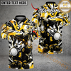 Maxcorners Savage Wolf Golfer Polo Customized Name, Team Name 3D Shirts (4 Colors)
