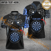 Maxcorners Darts Viking Hati And Skoll Tattoo Mutilcolor Options Personalized Name, Team Name 3D Polo Shirt