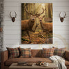 Maxcorners Funny Deer Dating Canvas Wall Art - First Date Complicated Humor Print