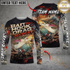 Maxcorners Fishing Bait Hook Drag Repeat Custom Name & Team Name 3D Shirts