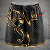 Maxcorners Darts Black Gold Tribal Personalized 3D Skirts With Shorts