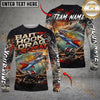 Maxcorners Fishing Bait Hook Drag Repeat Custom Name & Team Name 3D Shirts