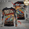 Maxcorners Fishing Bait Hook Drag Repeat Custom Name & Team Name 3D Shirts