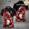 Maxcorners Golf Golden Dragon Aura Personalized Name, Team Name 3D Shirt (6 Colors)