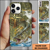 Maxcorner Fishing Compass Water Splash Personalized Name 3D Phone Case (10 Fish Species)