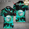 Maxcorners Savage Smile Swing Golf Polo Shirt Customized Name, Team Name 3D Shirts