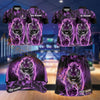 Maxcorners Bowling Flaming Tiger Bowling Ball Design Personalized Team Sportswear Set - Polo Shirt, Cap & Skorts
