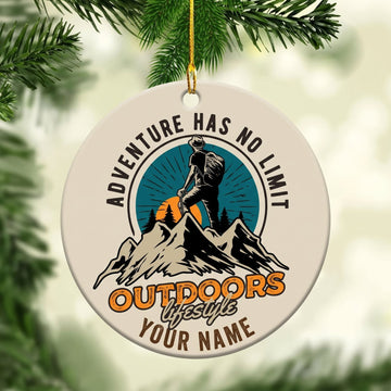 Maxcorners Hiking Adventure Has No Limit Mountain Hiker Customized Name 3D Keychain And Ornament