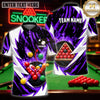 Maxcorners Pool Game Top Fierce Scratch Marks Art Multicolor Customized Name 3D Shirt