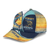 Maxcorners Sunset Serenity Ocean's Majesty, Fishing Trucker Hat, Fishing Hook Hat, Fishing Cap For Men, Fishing Gifts For Dad
