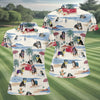 Maxcorners Tropical Bernese Mountain Dog Beach Hawaiian Golf Polo Shirt, Golf Polo For Women, Ladies Golf Top LM1507