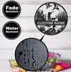 Maxcorners Personalized Metal Sign WITH LED/WITHOUT LED – Duck Hunting Scene with Dog and Hunter – Custom Rustic Wall Decor for Cabin and Lodge LM0110