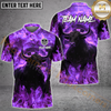 Maxcorners Darts Firestorm Bullseye Personalized Name, Team Name Shirt