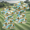 Maxcorners Cute Funny Duck Hawaiian Golf Shirt, Beach Theme Women's Golf Tops, Ladies Golf Shirts LM1507