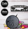 Maxcorners Personalized Farm Metal Sign WITH LED/WITHOUT LED - Rustic Ranch Name Sign with Livestock, Deer & Trees for Barn, Cabin & Outdoor Decor LM0110