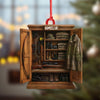 Maxcorners Personalized HunterÃ¢â‚¬â„¢s Gear Closet Ornament, Custom Name Hunting Equipment Christmas Decoration LM0411