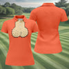 Maxcorners Orange Funny Dickhead Faux Chest Golf Shirt, Ladies Golf Shirts, Golf Polo For Women LM1507