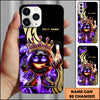 Maxcorners Bowling Crown King Ball Character Multicolor Personalized Name 3D Phone Case