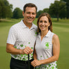 Maxcorners Shenanigans Coordinator Golf Ball Pattern St Patrick Day White Golf Shirt, Women's Golf Tops, Ladies Golf Polos