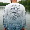 Maxcorners Pro Fishing Shirt for Men, Long Sleeve UPF Performance Fishing Shirt, Bass Angler Shirt