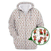Maxcorners Funny Pattern Golf Shirt, Christmas Golf Shirt, Xmas Golf Shirt, Reindeer Shirt For Golfer