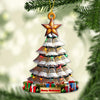 Maxcorners Custom Name Badminton Christmas Tree Ornament, Badminton Lover Christmas Gift 2D Flat LM2211