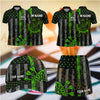 Maxcorners Darts Geometric Dartboard Pattern Design Personalized Team Sportswear Set - Polo Shirt, Cap & Skorts