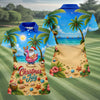 Maxcorners Santa Christmas In July Beach Golf Shirt, Christmas Golf Shirt, Women’s Golf Polo LM1507