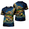 Maxcorners Bass Fishing Shirt, Camo Long Sleeve Shirt, SPF Shirt For Men, Gift For Fisherman