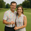Maxcorners St Patrick's Day Lucky Charms White Golf Shirt, Cute Golf Outfit, Polo Shirts For Men, Golf Shirts For Men