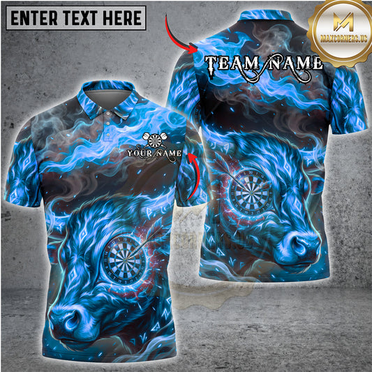 Maxcorners Darts Lightning Lion Energy Dartboard Multiple Options Personalized Name, Team Name 3D Shirt