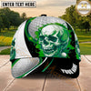 Maxcorners Golf Skull Moon Ball Artwork Personalized Name 3D Classic Cap