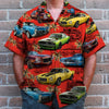 Maxcorners Personalized Classic Car Hawaiian Shirt, Coconut Tree Pattern Custom Photo Car Aloha Shirts (Up to 5 photos)