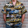 Maxcorners Personalized Rallying Car Hawaiian Shirt, Racing Magazine Pattern, Custom Photo Car Aloha Shirts (Up to 5 photos)