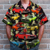 Maxcorners Personalized Muscle Car Hawaiian Shirt, Seamless Floral Custom Photo Car Aloha Shirts (Up to 5 photos)