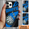 Maxcorners Purple Sport Darts Board Graphic Personalized Name 3D Phone Case