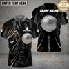 Maxcorners Golf Black Panther Pro Personalized Name, Team Name 3D Shirt (6 Colors)
